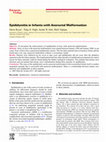 Research paper thumbnail of Epididymitis in Infants with Anorectal Malformation