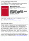 Research paper thumbnail of Imagining peace in a conflict environment: Kurdish youths' framing of the Kurdish issue in Turkey