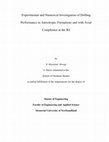 Research paper thumbnail of Experimental and numerical investigation of drilling performance in anisotropic formations and with axial compliance at the bit