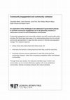 Research paper thumbnail of Community empowerment and community cohesion: parallel agendas for community building in England?