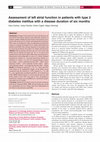 Research paper thumbnail of Assessment of left atrial function in patients with type 2 diabetes mellitus with a disease duration of six months