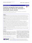 Research paper thumbnail of Protective paraspeckle hyper-assembly downstream of TDP-43 loss of function in amyotrophic lateral sclerosis