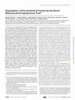 Research paper thumbnail of Degradation of the Amyloid β-Protein by the Novel Mitochondrial Peptidasome, PreP