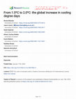 Research paper thumbnail of From 1.5ºC to 2.0ºC: the global increase in cooling degree days