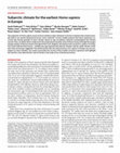 Research paper thumbnail of Subarctic climate for the earliest <i>Homo sapiens</i> in Europe