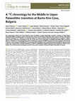 Research paper thumbnail of A 14C chronology for the Middle to Upper Palaeolithic transition at Bacho Kiro Cave, Bulgaria