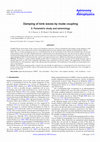 Research paper thumbnail of Damping of kink waves by mode coupling