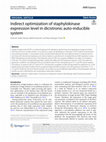 Research paper thumbnail of Indirect optimization of staphylokinase expression level in dicistronic auto-inducible system