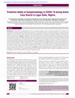 Research paper thumbnail of Predictive Ability of Symptomatology in COVID-19 during Active Case Search in Lagos State, Nigeria