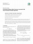 Research paper thumbnail of Generalized Mittag-Leffler Function Associated with Weyl Fractional Calculus Operators