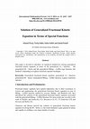 Research paper thumbnail of Solution of generalized fractional kinetic equation in terms of special functions