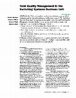 Research paper thumbnail of Total Quality Management in the Switching Systems Business Unit