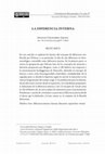 Research paper thumbnail of La diferencia interna