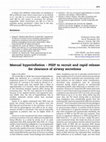 Research paper thumbnail of Manual hyperinflation - PEEP to recruit and rapid release for clearance of airway secretions