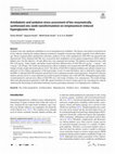 Research paper thumbnail of Antidiabetic and oxidative stress assessment of bio-enzymatically synthesized zinc oxide nanoformulation on streptozotocin-induced hyperglycemic mice