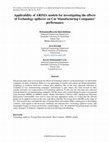 Research paper thumbnail of Applicability of ARIMA models for investigating the effects of Technology spillover on Car Manufacturing Companies ’ performance