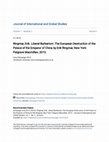 Research paper thumbnail of Ringmar, Erik. Liberal Barbarism: The European Destruction of the Palace of the Emperor of China by Erik Ringmar, New York: Palgrave Macmillan, 2013