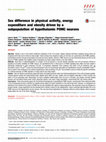 Research paper thumbnail of Sex difference in physical activity, energy expenditure and obesity driven by a subpopulation of hypothalamic POMC neurons