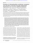 Research paper thumbnail of Evolution of selenophosphate synthetases: emergence and relocation of function through independent duplications and recurrent subfunctionalization