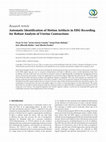 Research paper thumbnail of Automatic Identification of Motion Artifacts in EHG Recording for Robust Analysis of Uterine Contractions