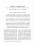 Research paper thumbnail of Thinking a Bow-and-arrow Set: Cognitive Implications of Middle Stone Age Bow and Stone-tipped Arrow Technology