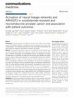 Research paper thumbnail of Activation of neural lineage networks and ARHGEF2 in enzalutamide-resistant and neuroendocrine prostate cancer and association with patient outcomes