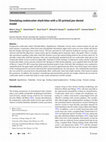 Research paper thumbnail of Simulating cookiecutter shark bites with a 3D-printed jaw-dental model