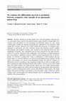 Research paper thumbnail of No evidence for differential survival or predation between sympatric color morphs of an aposematic poison frog