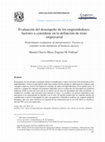 Research paper thumbnail of Evaluación del desempeño de los emprendedores: factores a considerar en la definición de éxito empresarial