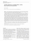 Research paper thumbnail of Australia's landscapes in a changing climate—caution, hope, inspiration, and transformation