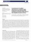 Research paper thumbnail of Cryotolerance of stallion spermatozoa is related to ROS production and mitochondrial membrane potential rather than to the integrity of sperm nucleus