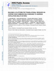 Research paper thumbnail of Building a Platform for Translational Research in Chronic Noncommunicable Diseases to Address Population Health: Lessons From NHLBI Supported CRONICAS in Peru