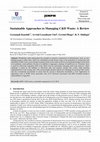 Research paper thumbnail of Sustainable Approaches to Managing C&amp;D Waste: A Review