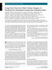 Research paper thumbnail of Long-Term Survival After Cardiac Surgery is Predicted by Estimated Glomerular Filtration Rate