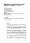 Research paper thumbnail of Relevant re o rces f r t aching and l arni g info mat on Relevant resources for teaching and learning information systems desi n at higher educat o i sti ut ons systems design at higher education institutions