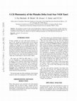 Research paper thumbnail of CCD Photometry of the Pleiades Delta Scuti Star V650 Tauri