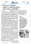 Research paper thumbnail of Damiano Palano, "Matteucci a Bobbio: meglio il costituzionalismo del Leviatano di Hobbes", in "Avvenire", 11 maggio 2022, p. 20 (recensione a N. Matteucci, Positivismo giuridico e costituzionalismo, Scholé, Brescia, 2022).