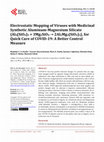 Research paper thumbnail of Electrostatic Mopping of Viruses with Medicinal Synthetic Aluminum-Magnesium Silicate {Al4(SiO4)3 + 3Mg2SiO4 → 2Al2Mg3(SiO4)3}, for Quick Cure of COVID-19: A Better Control Measure