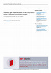 Research paper thumbnail of Obtention and characterization of YBCO/Ag/YBCO welds at different misorientation angles