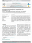 Research paper thumbnail of Identification of alkylpyrazines by gas chromatography mass spectrometry (GC-MS)