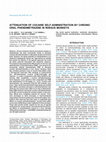 Research paper thumbnail of Attenuation of Cocaine Self‐Administration by Dual Inhibition of the Dopamine Transporter and Sigma Receptors