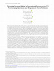 Research paper thumbnail of Theorizing Decision-Making in International Bureaucracies: UN Peacekeeping Operations and Responses to Norm Violations