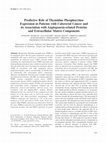 Research paper thumbnail of Predictive role of thymidine phosphorylase expression in patients with colorectal cancer and its association with angiogenesis-related proteins and extracellular matrix components