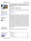 Research paper thumbnail of Screening mined-out indigenous mycorrhizal fungi for the rehabilitation of mine tailing areas in the Philippines