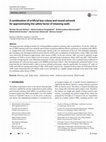 Research paper thumbnail of A combination of artificial bee colony and neural network for approximating the safety factor of retaining walls