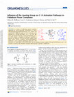 Research paper thumbnail of Influence of the Leaving Group on C–H Activation Pathways in Palladium Pincer Complexes