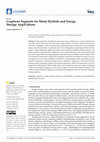 Research paper thumbnail of Graphene Supports for Metal Hydride and Energy Storage Applications