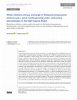 Research paper thumbnail of Water relations and gas exchange in &lt;i&gt;Ruilopezia atropurpurea&lt;/i&gt; (Asteraceae), a giant rosette growing under contrasting microclimates in the high tropical Andes