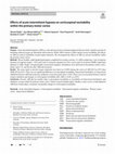 Research paper thumbnail of Effects of acute intermittent hypoxia on corticospinal excitability within the primary motor cortex