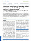 Research paper thumbnail of Synthesis of deuterated [D<sub>32</sub>]oleic acid and its phospholipid derivative [D<sub>64</sub>]dioleoyl-<i>sn</i>-glycero-3-phosphocholine